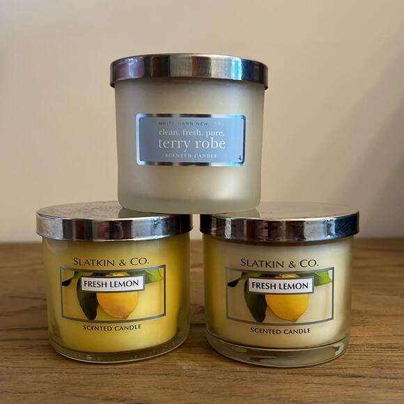 Bath & Body Works Set of 3 Fresh Scent Candles 4oz each - NEW - Picture 1 of 3